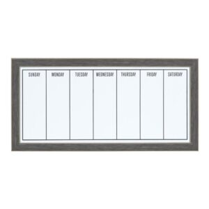 DesignOvation Wyeth Weekly Dry Erase Calendar Memo Board