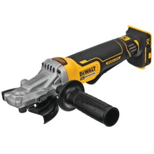 DEWALT 20-Volt MAX XR Cordless Brushless 5 in. Flathead Paddle Switch Small Angle Grinder with (2) 20-Volt 6.0Ah Batteries