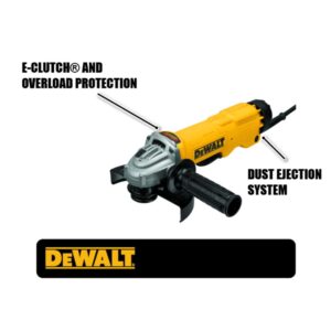 DEWALT 13 Amp Corded 4-1/2 in. to 5 in. Angle Grinder with No-Lock-On Paddle Switch