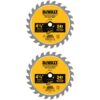 DEWALT ATOMIC 4-1/2 in. 24-Tooth Circular Saw Blade (2-Pack)