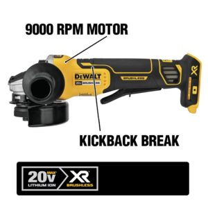 DEWALT 20-Volt MAX XR Cordless Brushless 7-1/4 in. Circular Saw with 4-1/2 in. Grinder & (1) 20-Volt Battery 4.0Ah