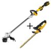 DEWALT 20V MAX Brushless Cordless String Trimmer with Bonus 22 in. 20V MAX Hedge Trimmer (Tool Only)