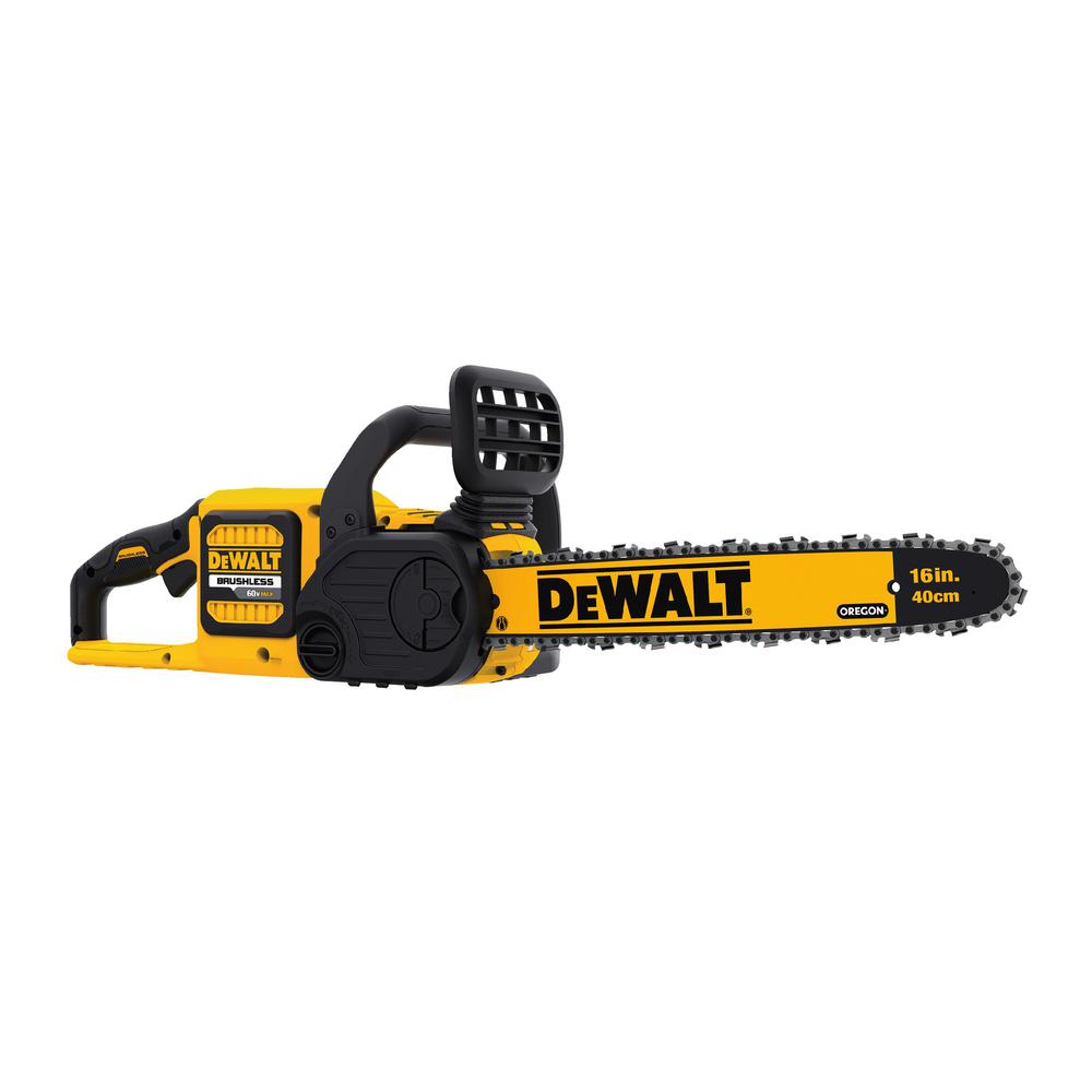DEWALT 15 in. 60V MAX Cordless FLEXVOLT Brushless String Grass Trimmer w/(1)3.0Ah Battery & Charger w/Bonus Chainsaw(Tool Only)