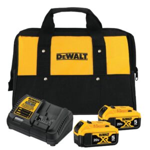 DEWALT 20-Volt MAX XR Cordless Brushless 5 in. Random Orbital Sander with (2) 20-Volt Batteries 5.0Ah & Charger