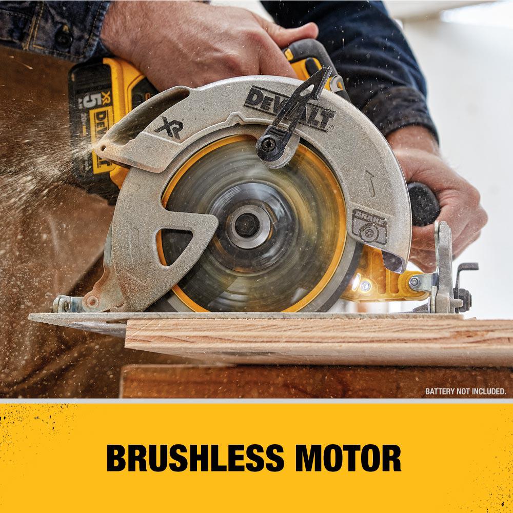 DEWALT 20-Volt MAX XR Cordless Brushless 5 in. Random Orbital Sander with 7-1/4 in. Circular Saw & (1) 20-Volt Battery 4.0Ah