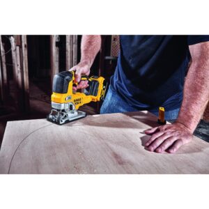 DEWALT 20-Volt MAX XR Cordless Brushless 5 in. Random Orbital Sander with (1) 20-Volt Battery 2.0Ah & Jigsaw