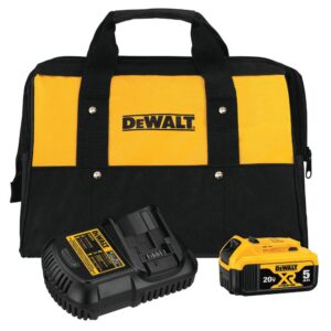 DEWALT 20-Volt MAX XR Cordless Brushless 5 in. Random Orbital Sander with (1) 20-Volt Battery 5.0Ah & Charger