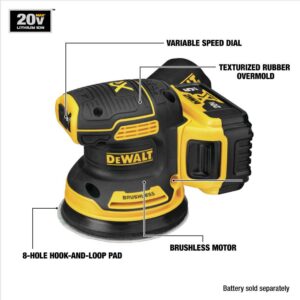 DEWALT 20-Volt MAX XR Cordless Brushless 5 in. Random Orbital Sander with (1) 20-Volt Battery 5.0Ah & Charger