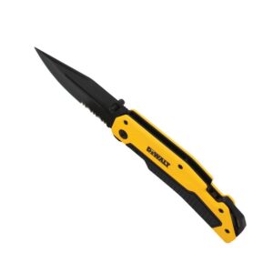 DEWALT 3.5 in. Stainless Steel Serrated Clip Point Folding Knife
