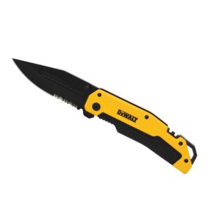 DEWALT 3.5 in. Stainless Steel Serrated Clip Point Folding Knife