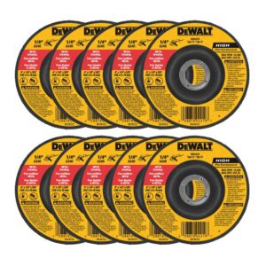 DEWALT 4 in. x 1/4 in. x 5/8 in. General Purpose Metal Grinding Wheel (10-Pack)