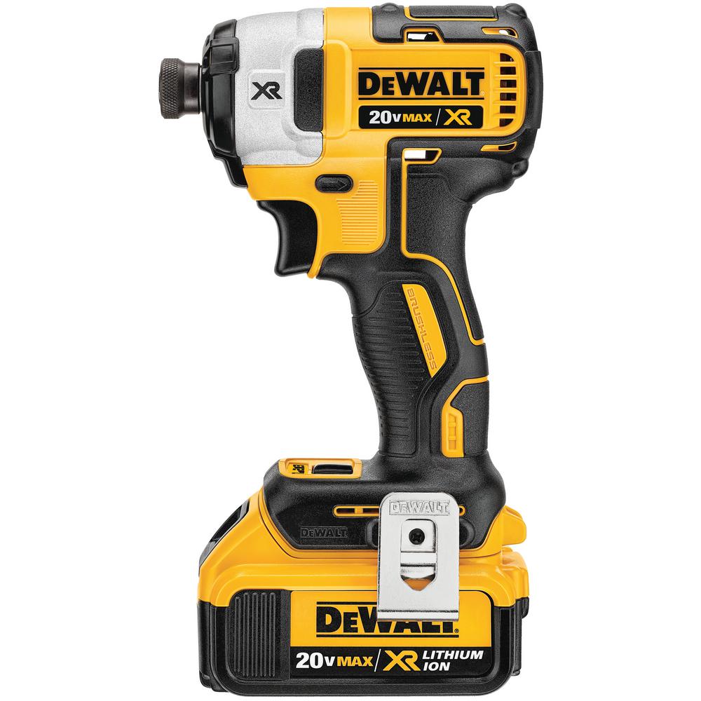 DEWALT 20-Volt MAX XR Cordless Brushless 1/4 in. Cordless Impact Driver w/ Bonus 20-Volt Reciprocating Saw (Tool-Only)