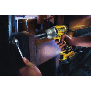DEWALT 20-Volt MAX XR Cordless Brushless 1/2 in. High Torque Impact Wrench with Detent Pin Anvil, (2) 20-Volt 5.0Ah Batteries