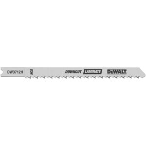 DEWALT 4 in. 10 TPI Laminate Down Cutting Jig Saw Blade HCS U-Shank (5-Pack)