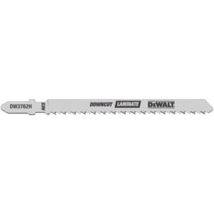 DEWALT 4 in. 10 TPI Laminate Down Cutting Jig Saw Blade Bi-Metal T-Shank (5-Pack)