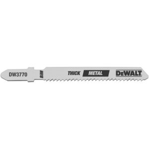 DEWALT 3 in. 14 TPI Thick Metal Cutting Jig Saw Blade Bi-Metal T-Shank (5-Pack)