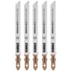 DEWALT 4 in. 10 TPI T-Shank Wood Down Cutting Jig Saw Blade (5-Pack)