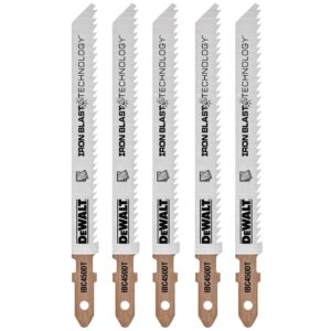 DEWALT 4 in. 10 TPI T-Shank Wood Down Cutting Jig Saw Blade (5-Pack)