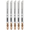 DEWALT 4 in. 10 TPI T-Shank Wood Cutting Jig Saw Blade (5-Pack)