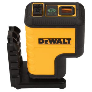 DEWALT 120 ft. Green Self-Leveling 3-Spot Laser Level with (2) AA Batteries & Case