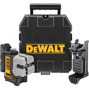 DEWALT 50 ft. & 165 ft. Red Self-Leveling 3-Beam Cross Line Laser Level with (4) AA Batteries & Case