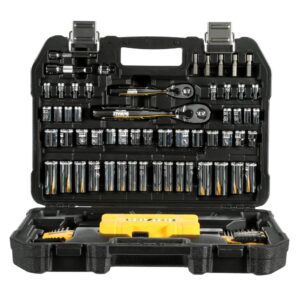 DEWALT 1/4 in. x 3/8 in. Drive Polished Chrome Mechanics Tool Set (108-Piece)