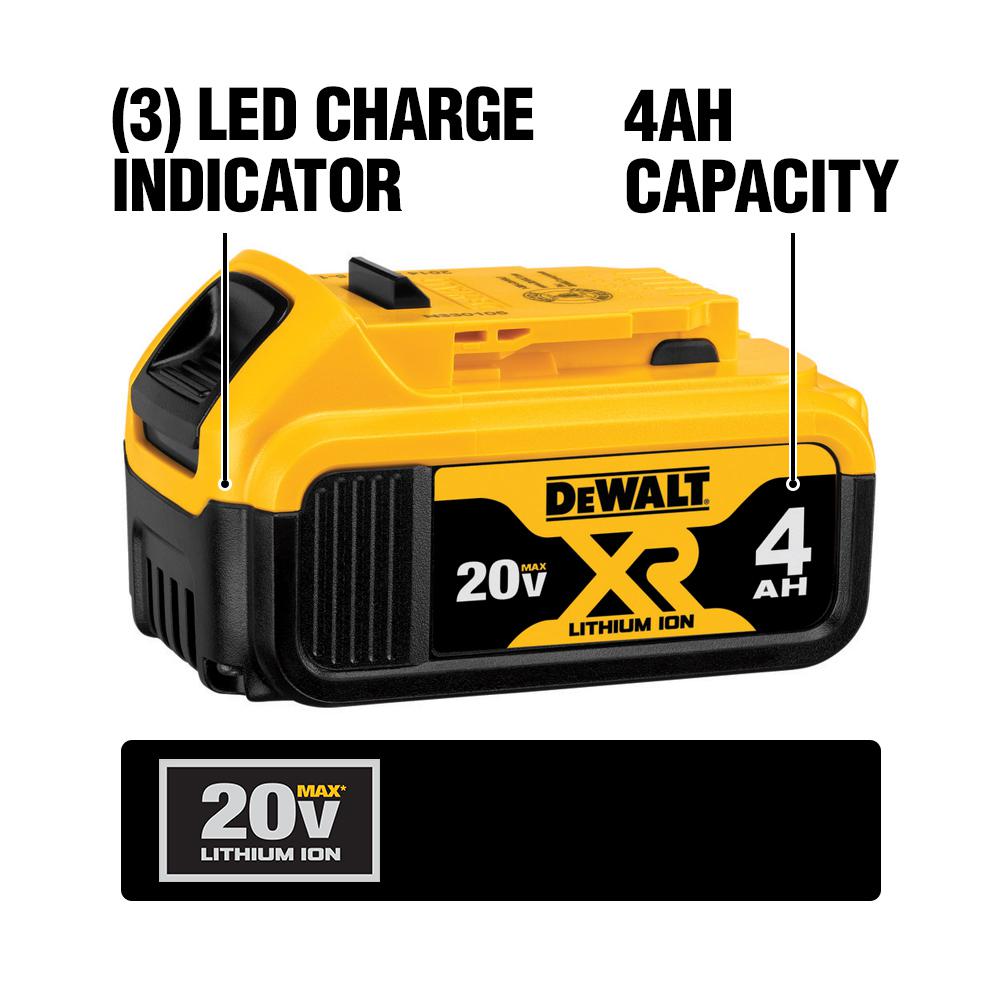 DEWALT 20-Volt MAX Cordless 7-1/4 in. Sliding Miter Saw with (1) 20-Volt Battery 4.0Ah