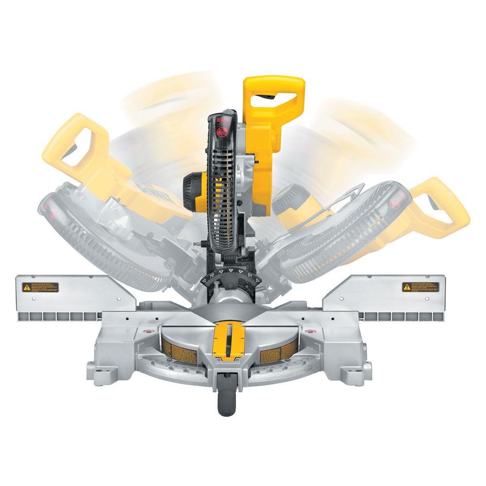 DEWALT 15 Amp Corded 12 in. Double-Bevel Compound Miter Saw with Heavy-Duty Stand