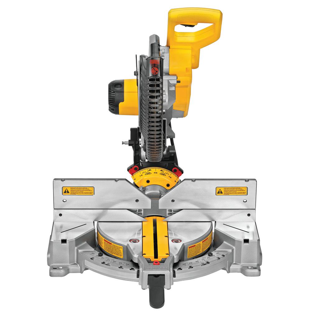 DEWALT 15 Amp Corded 12 in. Double Bevel Compound Miter Saw with Bonus Heavy-Duty Work Stand