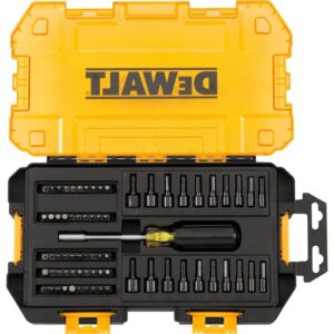 DEWALT 1/4 in. Multi-Bit and Nut Driver Set (70-Piece) with Bonus 9 ft. x 1/2 in. Pocket Tape Measure with Magnetic Back