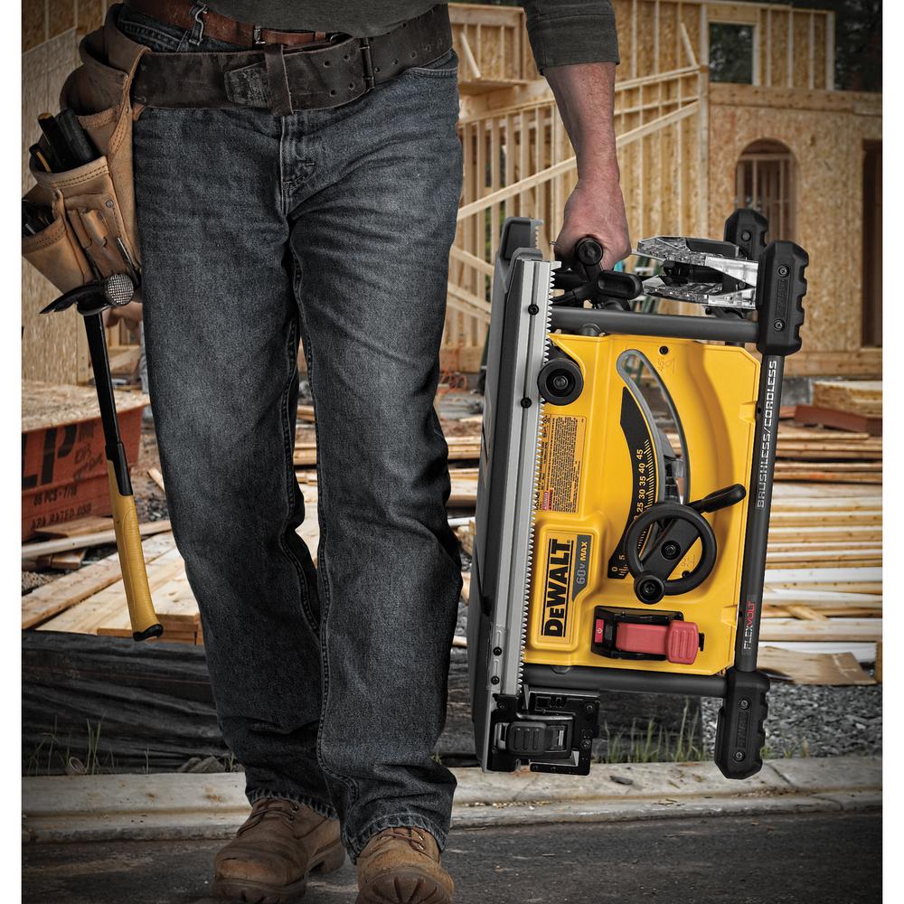 DEWALT FLEXVOLT 60-Volt MAX Cordless Brushless 8-1/4 in. Table Saw Kit (Tool-Only)