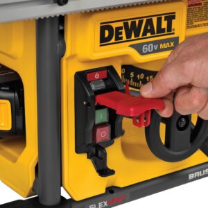 DEWALT FLEXVOLT 60-Volt MAX Cordless Brushless 8-1/4 in. Table Saw Kit with (1) FLEXVOLT 6.0Ah Battery