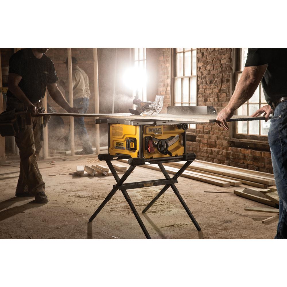 DEWALT FLEXVOLT 60-Volt MAX Cordless Brushless 8-1/4 in. Table Saw Kit, (1) FLEXVOLT 6.0Ah & (1) FLEXVOLT 9.0Ah Battery