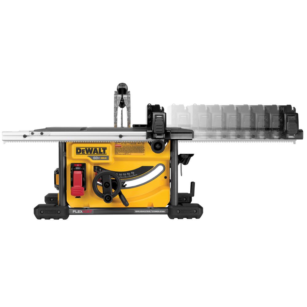 DEWALT FLEXVOLT 60-Volt MAX Cordless Brushless 8-1/4 in. Table Saw Kit, (1) FLEXVOLT 6.0Ah & (1) FLEXVOLT 9.0Ah Battery