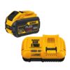 DEWALT FLEXVOLT 20-Volt/60-Volt MAX Lithium-Ion 9.0Ah Battery Pack with Fan Cooled Fast Charger