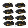 DEWALT 20-Volt MAX Compact Lithium-Ion 1.5Ah Battery Pack (8-Pack)