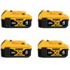 DEWALT 20-Volt MAX XR Premium Lithium-Ion 4.0Ah Battery Pack (4-Pack)