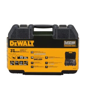 DEWALT 1/4 in. Drive Metric Socket Set with Ratchet (37-Piece)