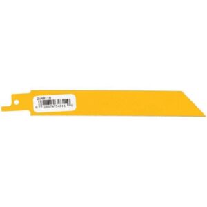 DEWALT 6 in. 18 Teeth per in. Straight Back Bi-Metal Reciprocating Saw Blade (5-Pack)