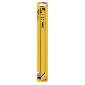 DEWALT 12 in. 14 Teeth per in. Straight Back Bi-Metal Reciprocating Saw Blade (5-Pack)