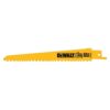 DEWALT 6 in. 5/8 TPI Taper Back Bi-Metal Reciprocating Saw Blade (2-Pack)