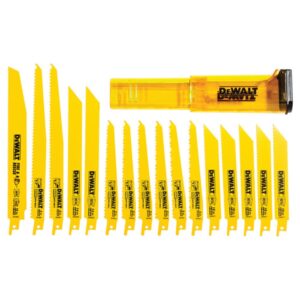 DEWALT Bi-Metal Reciprocating Saw Blade Set with Case (16-Piece)