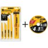 DEWALT Bi-Metal Reciprocating Saw Blade Set with Case (16-Piece) with Bonus 4-1/2 in. Metal and SS Cutting Wheel (5-Pack)