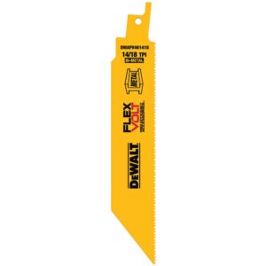 DEWALT FLEXVOLT Bi-Metal Reciprocating Saw Blade Set (8-Piece) with10-Compartment Pro Small Parts Organizers
