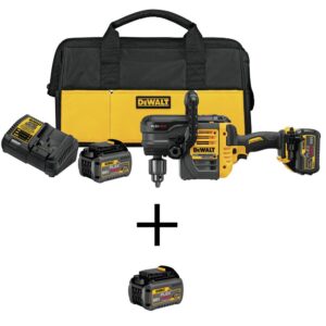 DEWALT FLEXVOLT 60-Volt MAX Cordless Brushless 1/2 in. Stud & Joist Drill with E-Clutch & (3) FLEXVOLT 6.0Ah Batteries