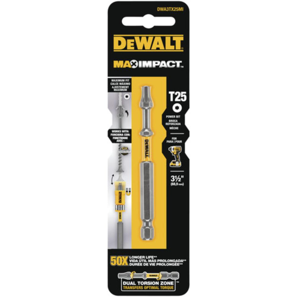 DEWALT MAX IMPACT #25 x 3-1/2 in. Torx Screwdriving Bit