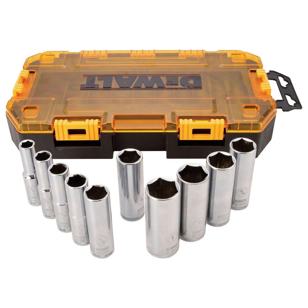DEWALT 1/2 in. Drive Socket Set (10-Piece)