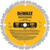 DEWALT Construction 10 in. 24-Teeth Thin Kerf Table Saw Blade