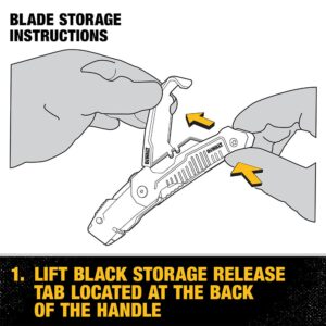 DEWALT Folding Retractable Utility Knife