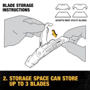 DEWALT Folding Retractable Utility Knife